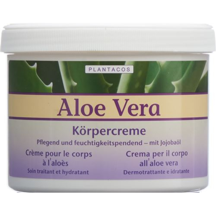 Plantacos Aloe Vera Körpercreme Topf 500 ml