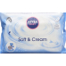 Nivea Baby Soft & Cream ubrousky náhradní náplň 63 ks