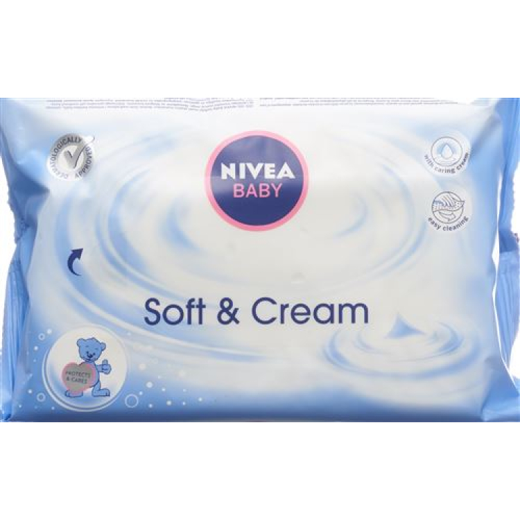 Nivea Baby Soft & Cream salfetləri doldurma 63 ədəd