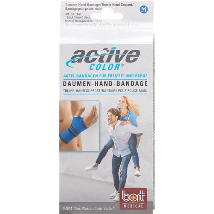 ActiveColor pulgar-mano vendaje L azul