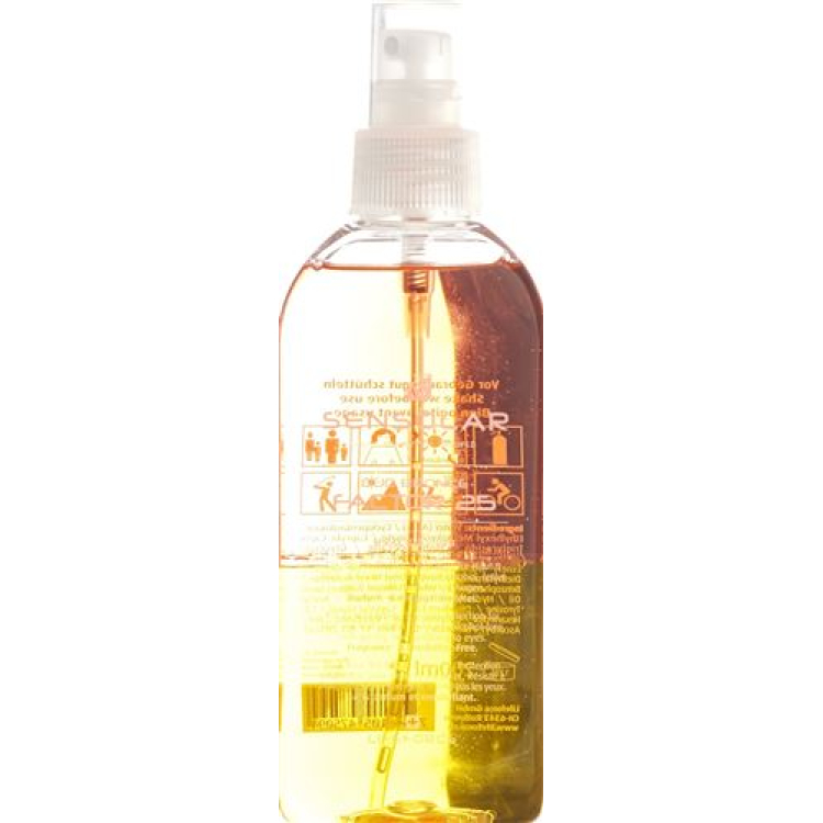 Sensolar Sun Spray គ្មានសារធាតុ emulsifier LSF25 200ml