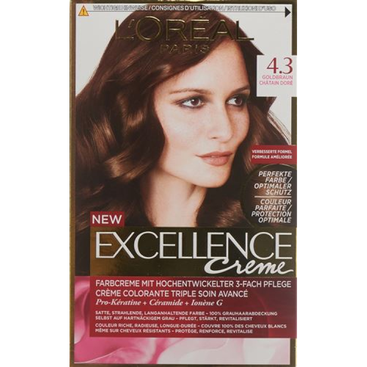 EXCELLENCE Color Creme 4.3 Golden Brown