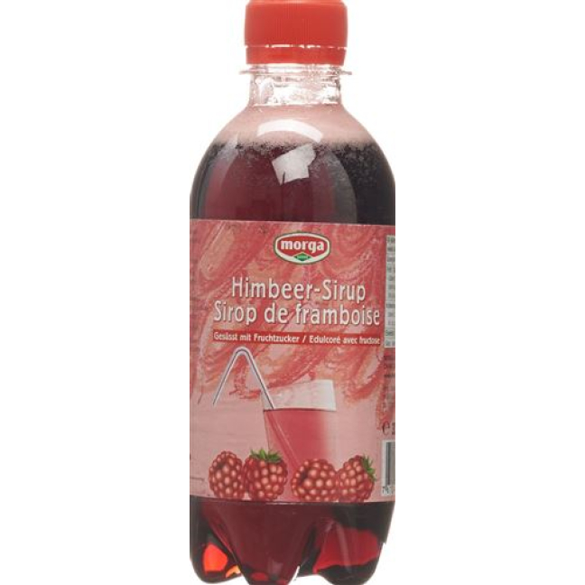 Shop MORGA Raspberry Syrup m Fruit Candy Canes 3.3 dl Online at Beeovita
