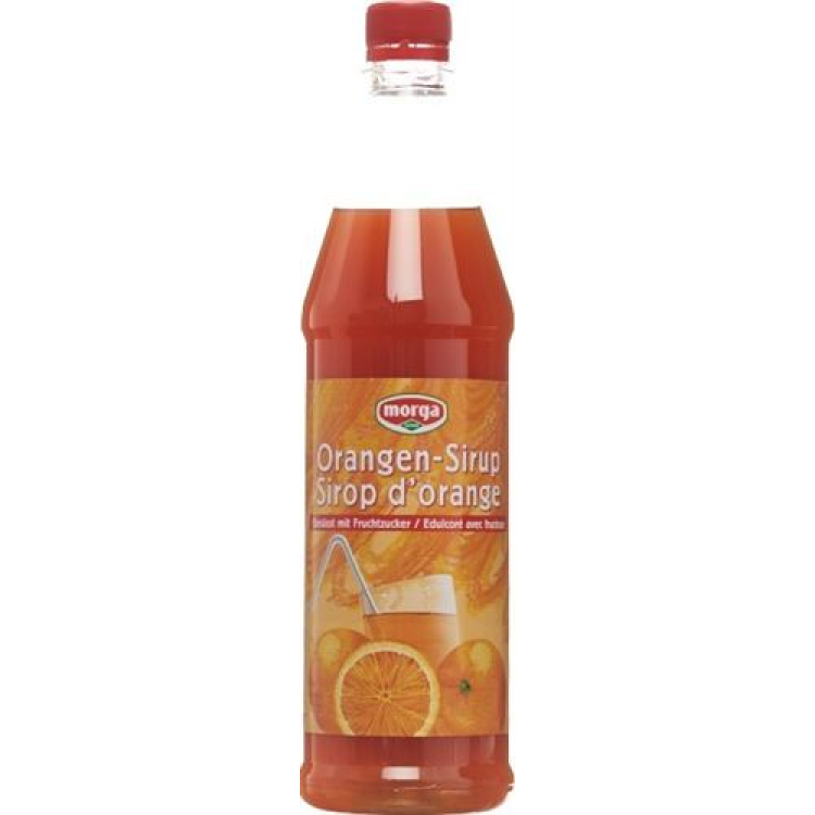 MORGA appelsinsirup med frugtsukker 3,3 dl