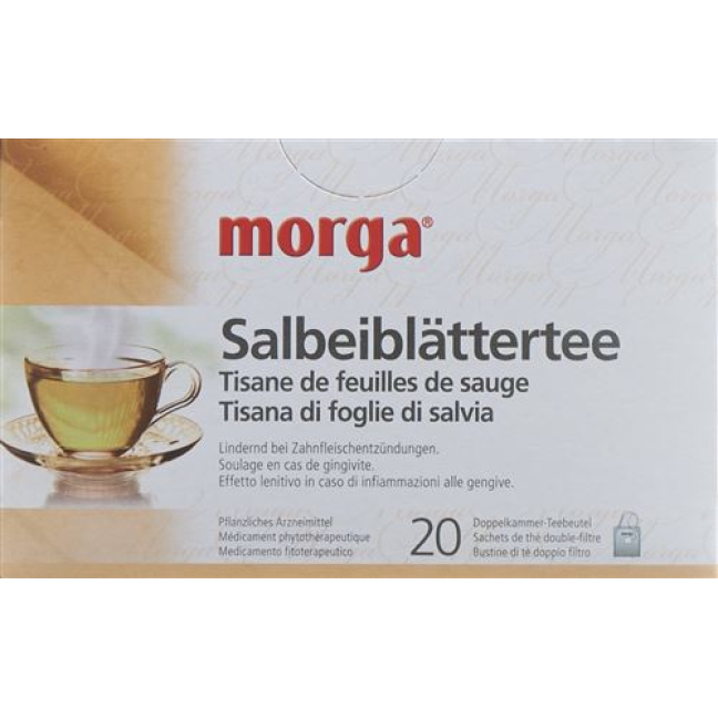 Čaj z listov šalvie Morga dreilappig Btl 20 ks