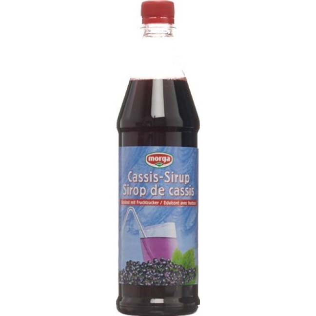 MORGA Cassis syrup with fructose 3.3 dl