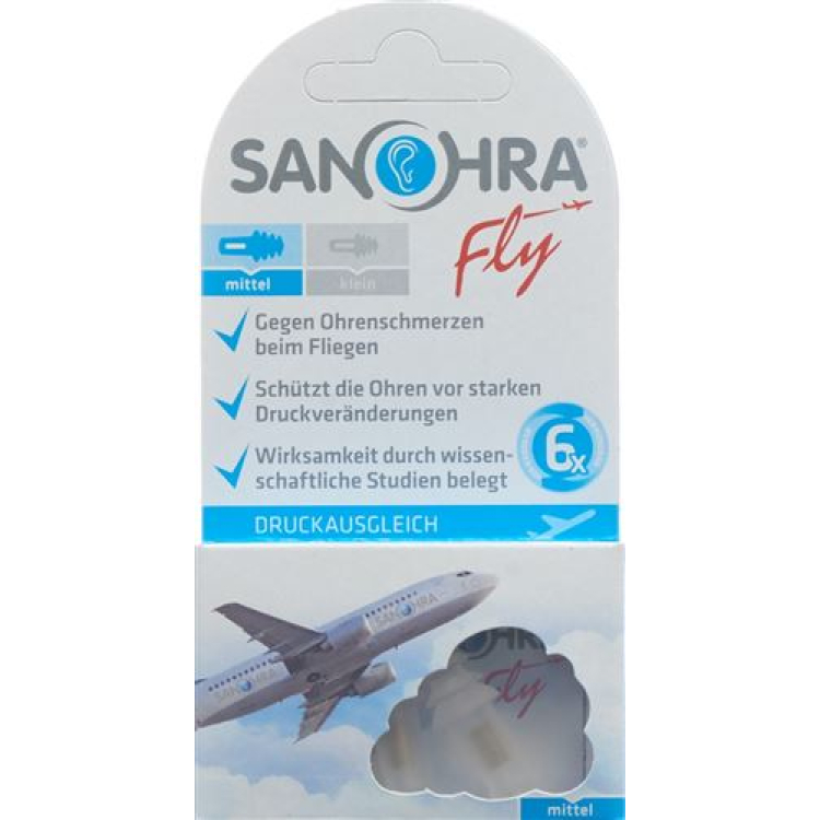 SANOHRA FLY oordopjes volwassenen 2 st