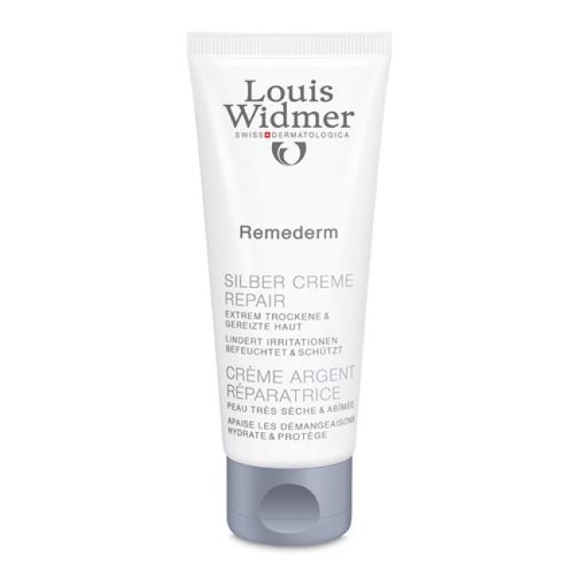 Louis Widmer Remederm Crème Argent Repair Non Parfumé 75 ml