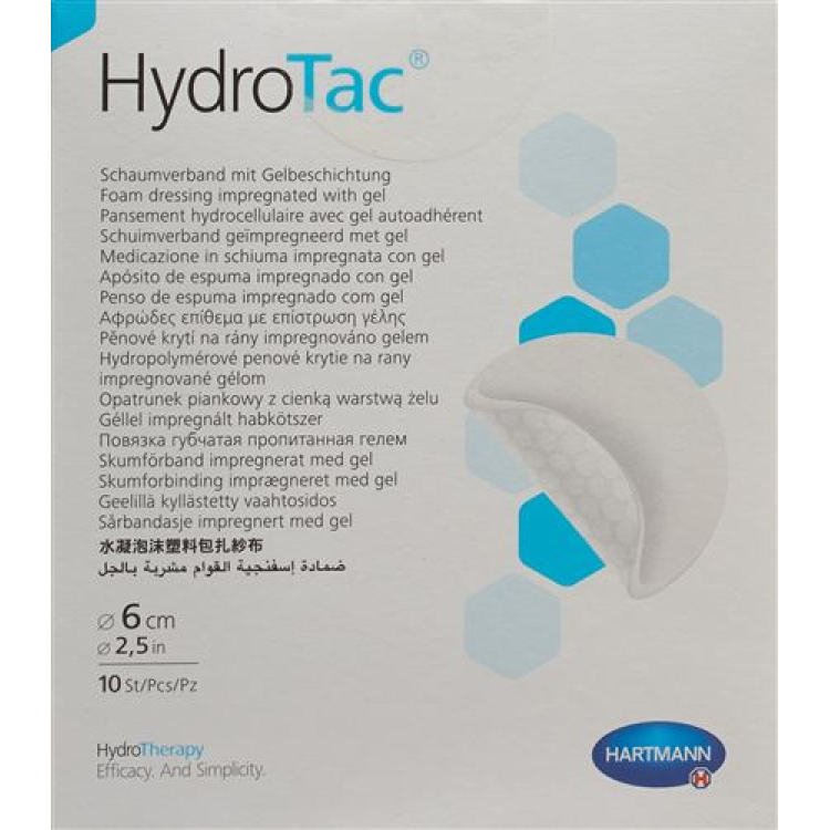 HydroTac រុំរបួសប្រហែល 6cm មាប់មគ 10 កុំព្យូទ័រ