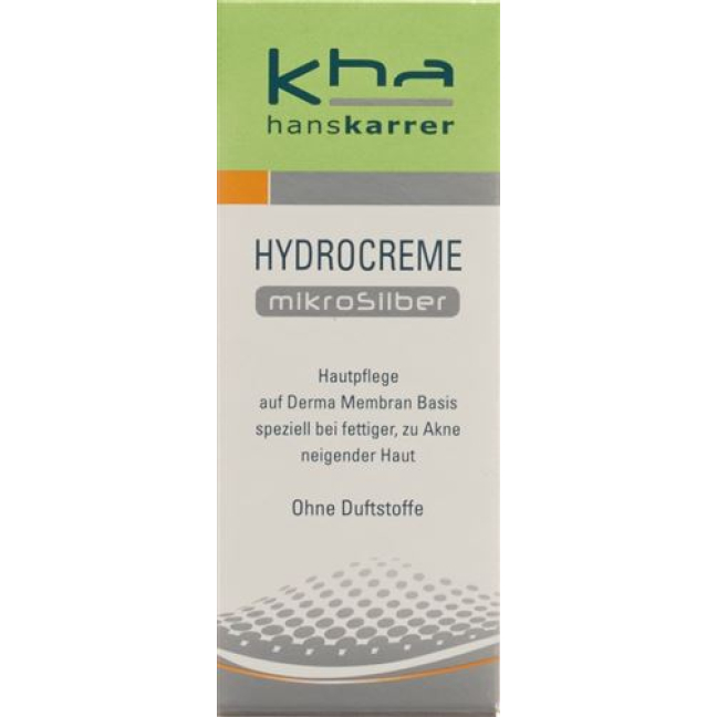 Hans Karrer Hydro Cream microsilver Tb 30 ml - Face Moisturizer