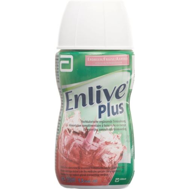 Enlive Plus liq strawberry bottle 200 ml