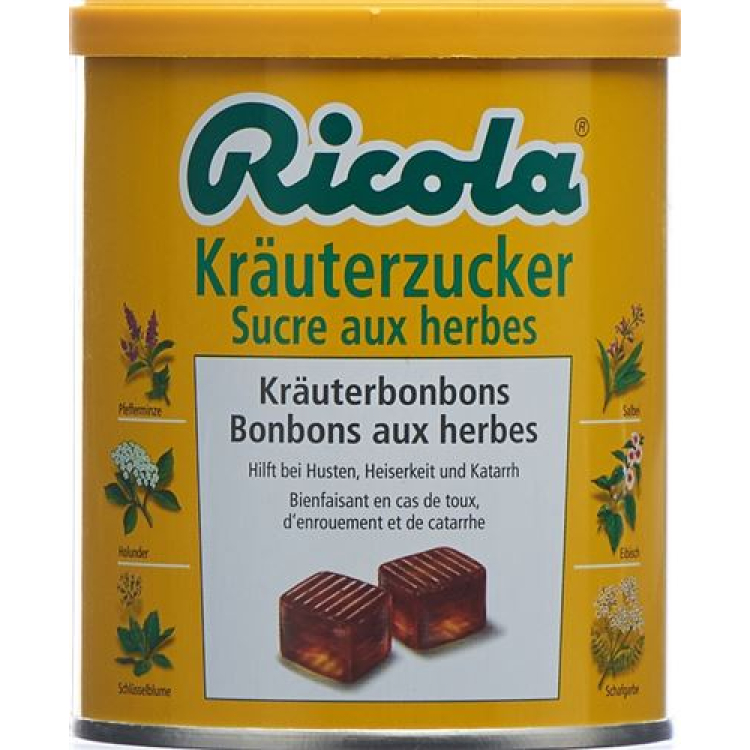 Ricola Kräuterzucker Kräuterbonbons Ds 250 גרם