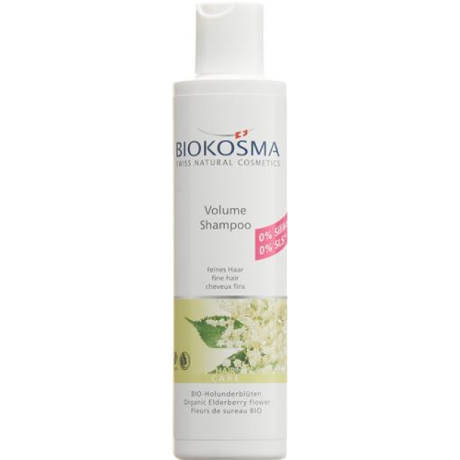 شامپو Biokosma Volume elderflower Fl 200 ml