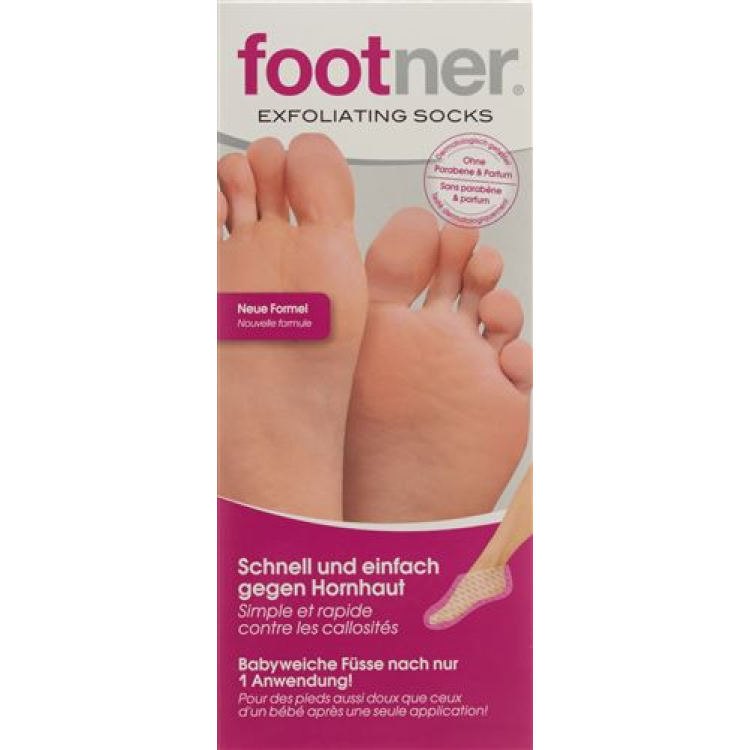 Footner foot pack Exfolia Socks förhårdnader