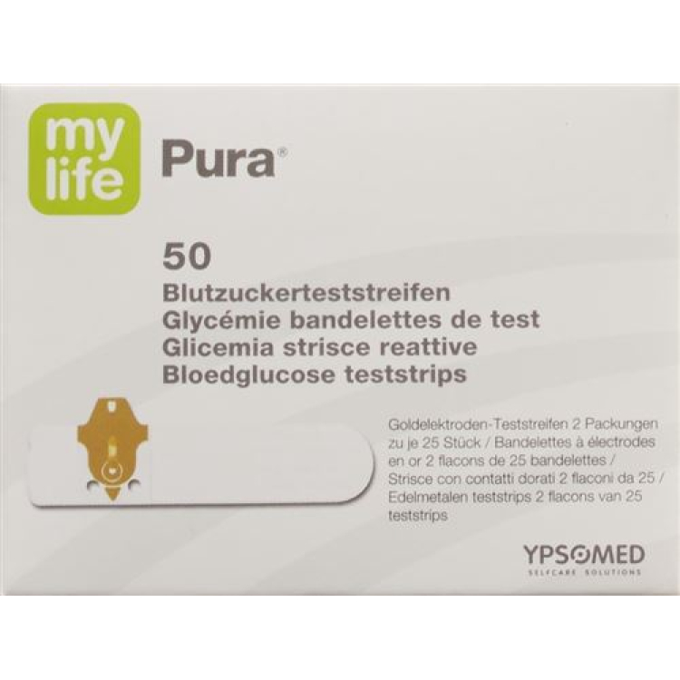 mylife Pura testo juostelė 50 vnt