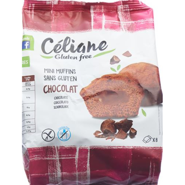 Les Recettes de Céliane mini muffins chocolade glutenvrij 210 g