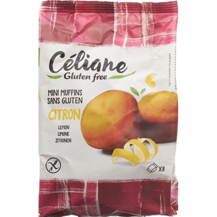 Les Recettes de Céliane mini muffins de limão sem glúten 210 g