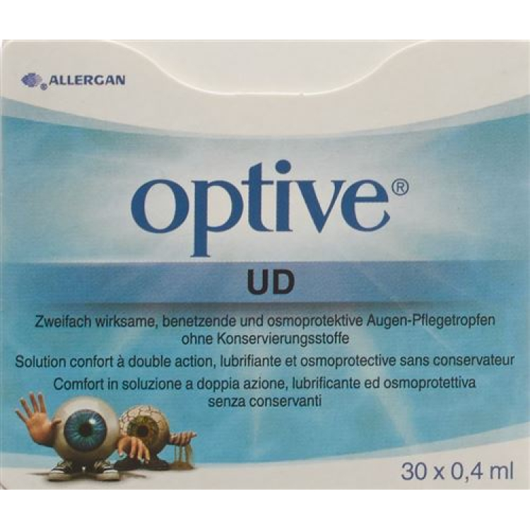 Optiv enhetsdos Ögonvårdsdroppar 30 monodoseos 0,4 ml