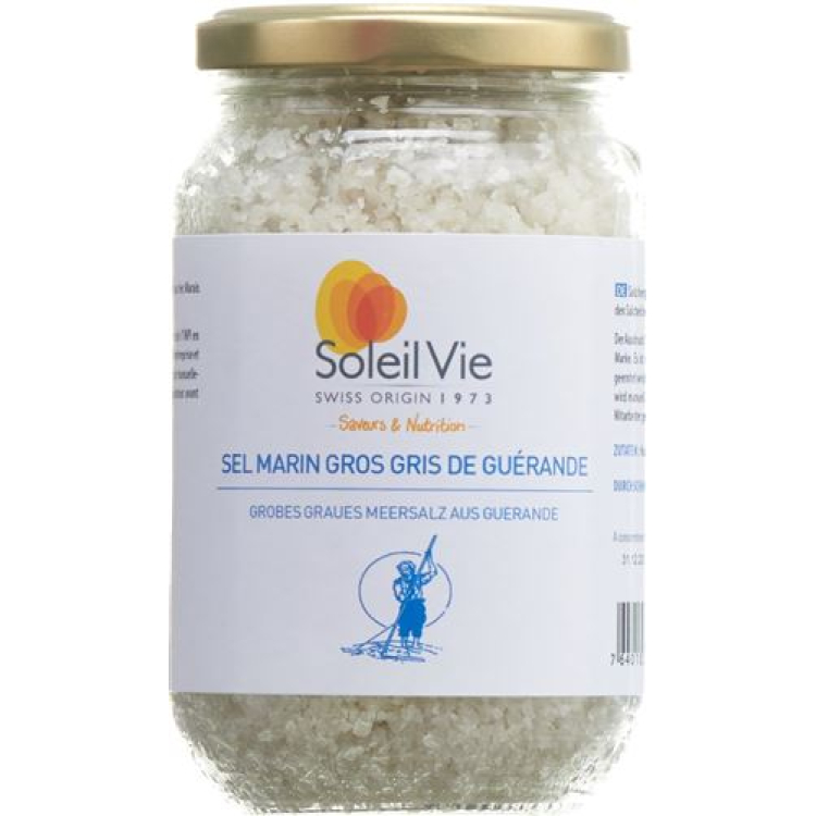 Muối biển thô SOLEIL VIE Guérande lon 300 g