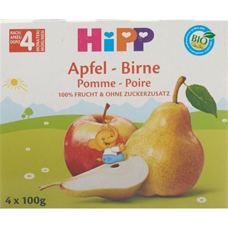 HIPP Fruit Break Mela Pera 4 x 100 g