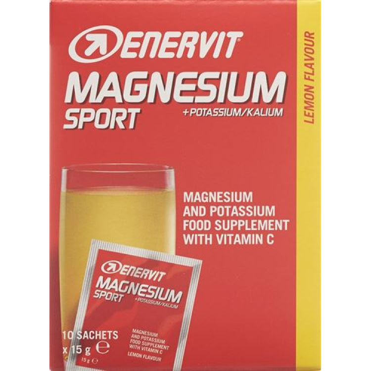 Enervit Plv Magnésio Potássio 10 Sacos 15 g