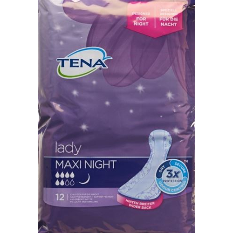 TENA Lady Maxi Night διακριτικό 12 τεμ