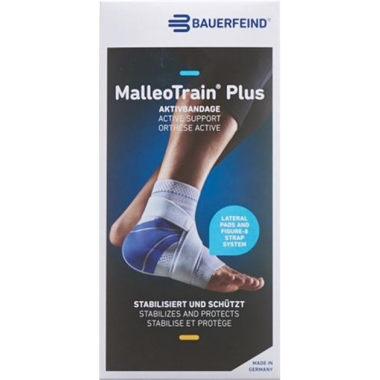 MalleoTrain Plus aktivt bandage storlek 3 höger titan