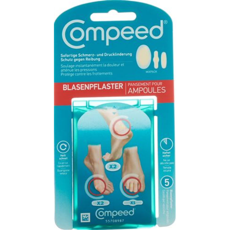 Compeed blistrová omietková zmes 5 ks