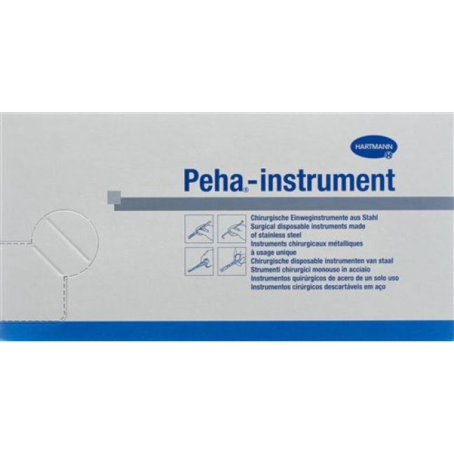 Pinzas Peha-Instrument estándar quirúrgicamente rectas 25 uds.