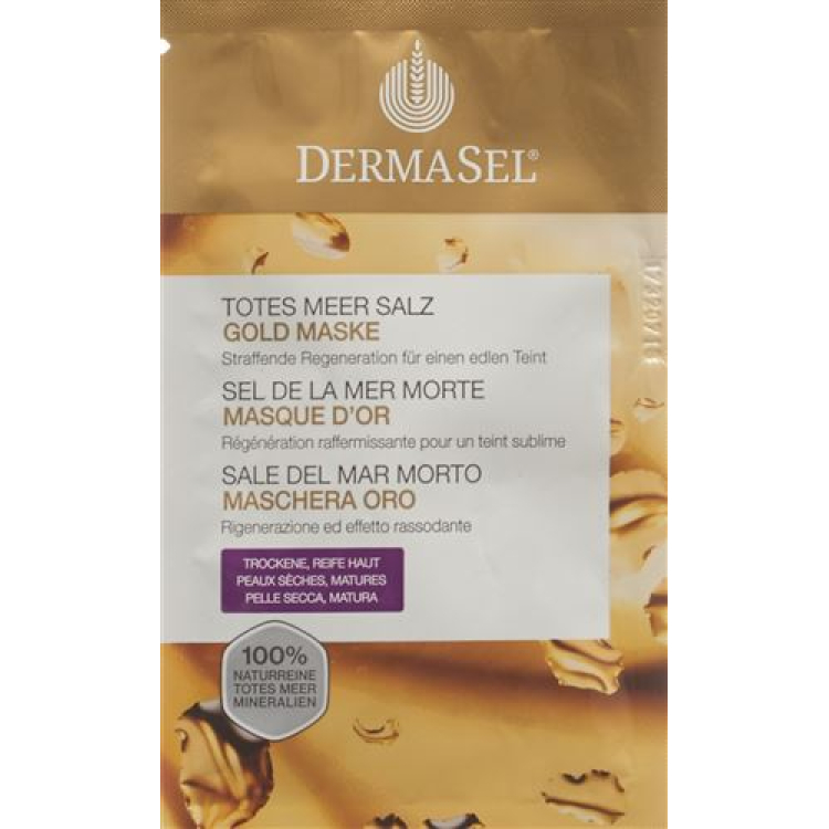 DermaSel Mask Guld tysk/fransk/italiensk påse 12 ml