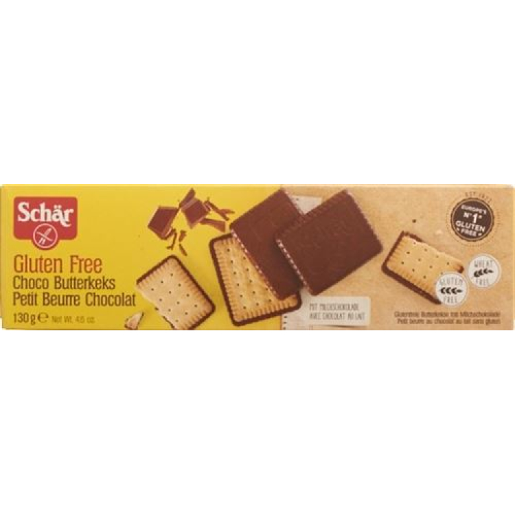 SCHÄR Butterkeks Choco առանց սնձան 130 գ