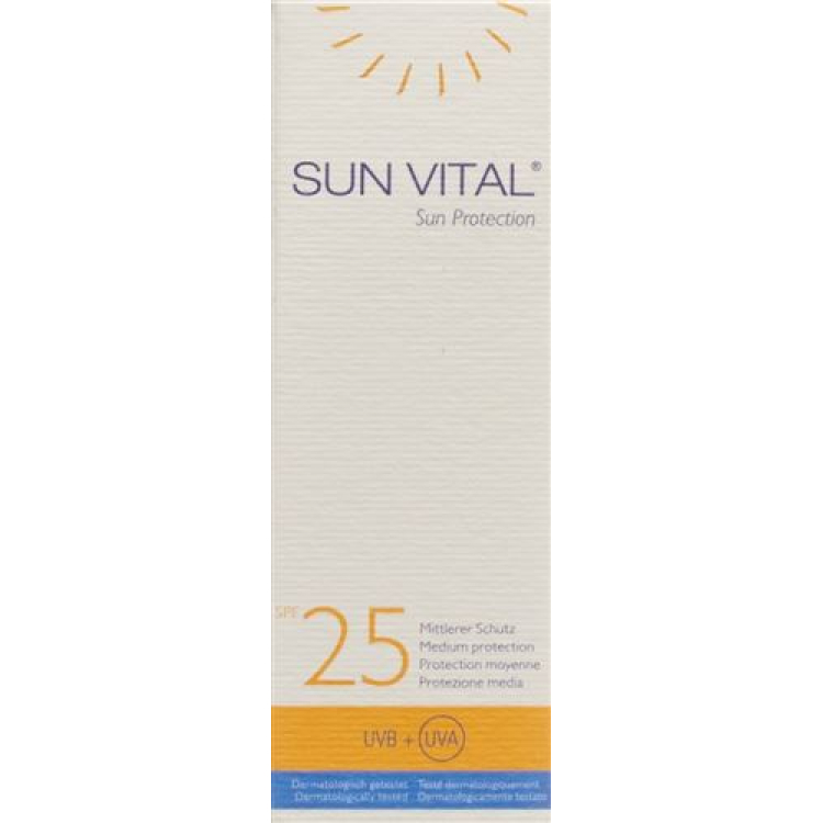 SUN VITAL הגנה מפני השמש 20 מ"ל