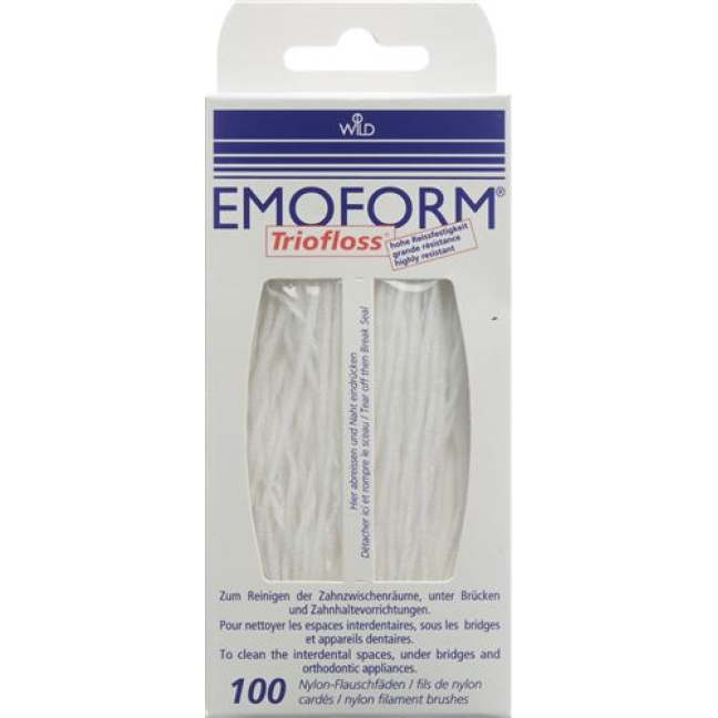 Emoform Trio Floss Disp 100 pcs - Dental Floss