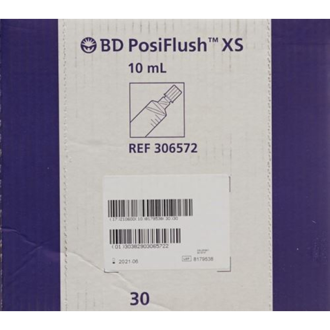 Sistema de lavagem BD PosiFlush XS NaCl 0,9% 30 Fertspr 10 ml