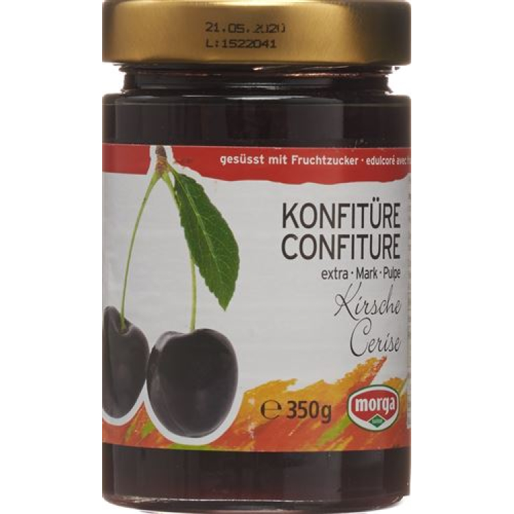 MORGA jam cherries ខ្មៅ Fruchtz 350 ក្រាម។