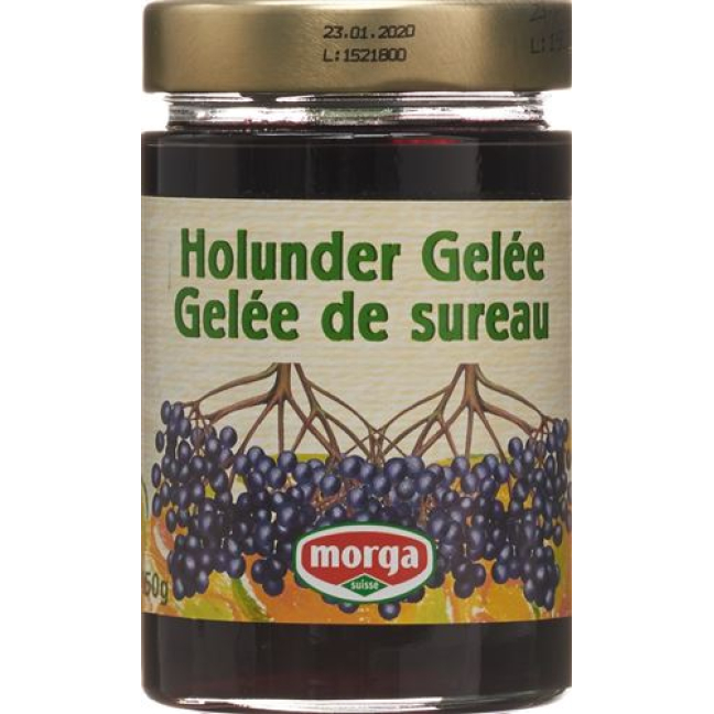 យៈសាពូនមី MORGA black elderberry jelly 350 ក្រាម។