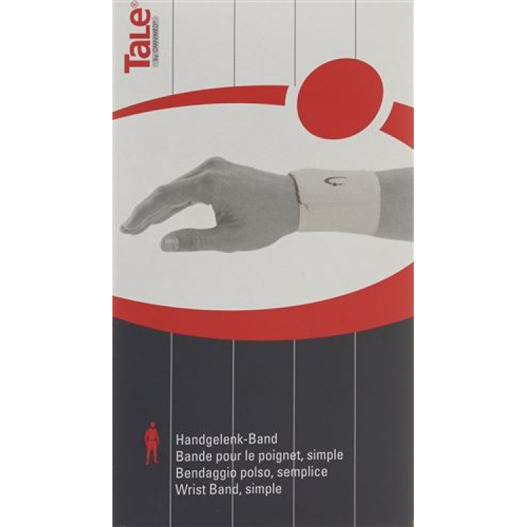 TALE handledsbandage Kardborreband 7,5cm vit