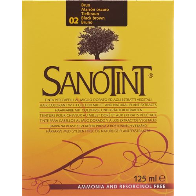 diepbruine Sanotint haarkleur 02