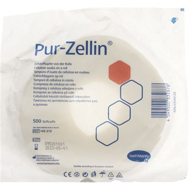 Pur-Zellin Tuper 4x5 sm steril 500 dona