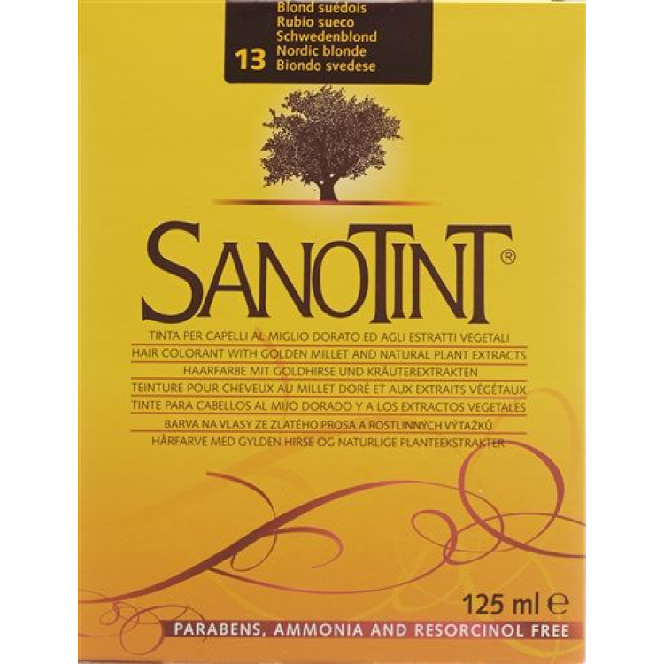 צבע שיער Sanotint בלונדיני 13 שוודיה