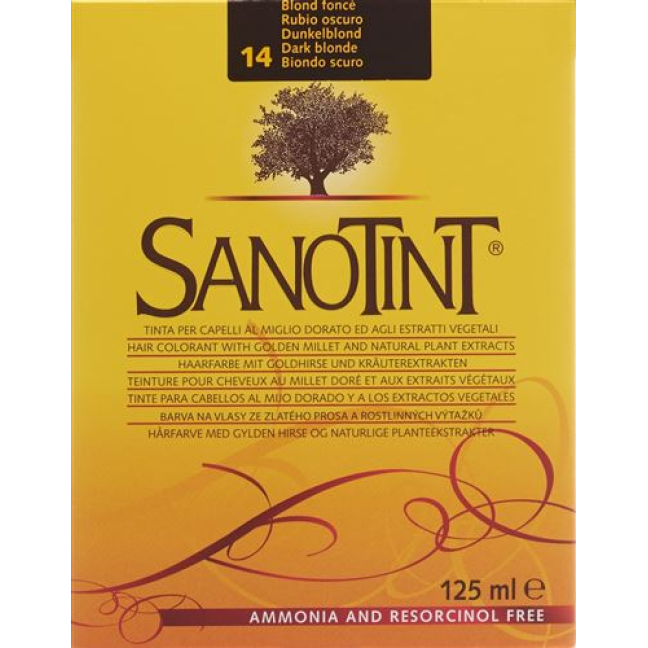 Sanotint шаш түсі 14 қою аққұба