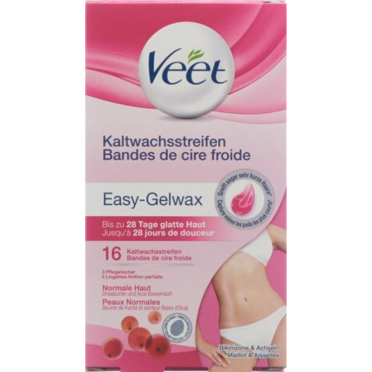 VEET Kaltwachsstreifen թեւատակերի բիկինի 16 հատ