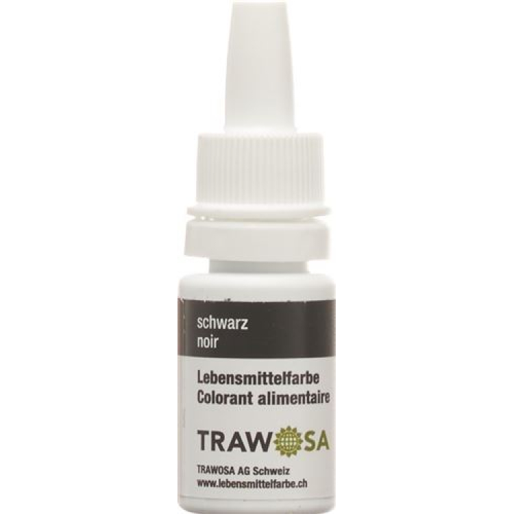 Trawosa voedingskleurstof zwart 10 ml