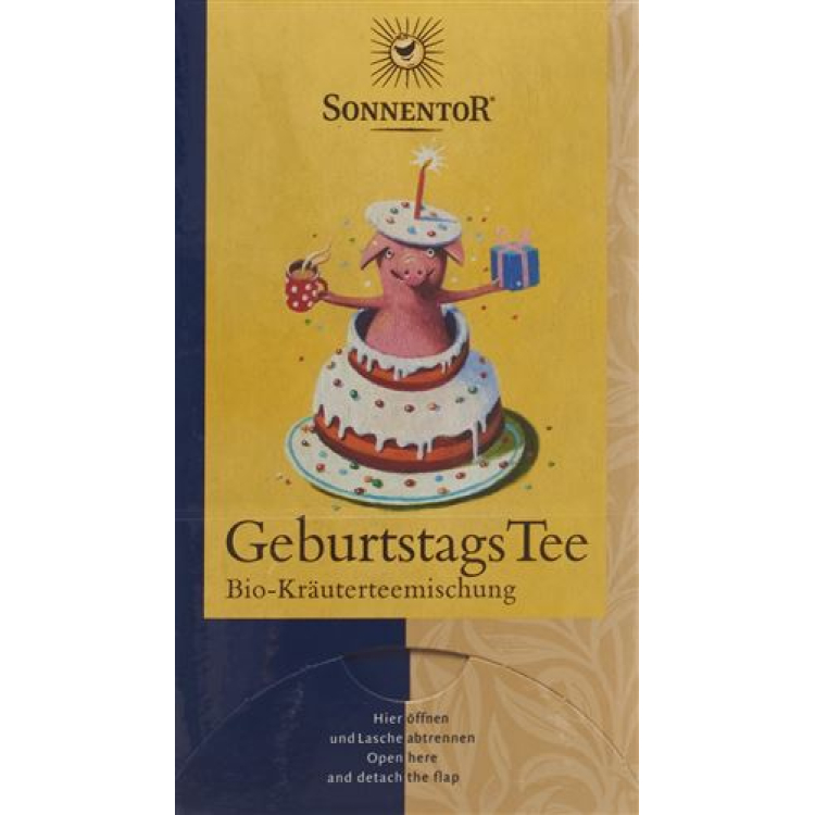 Sonnentor Birthday Tea dobbeltkammer 18 x 1,5 g