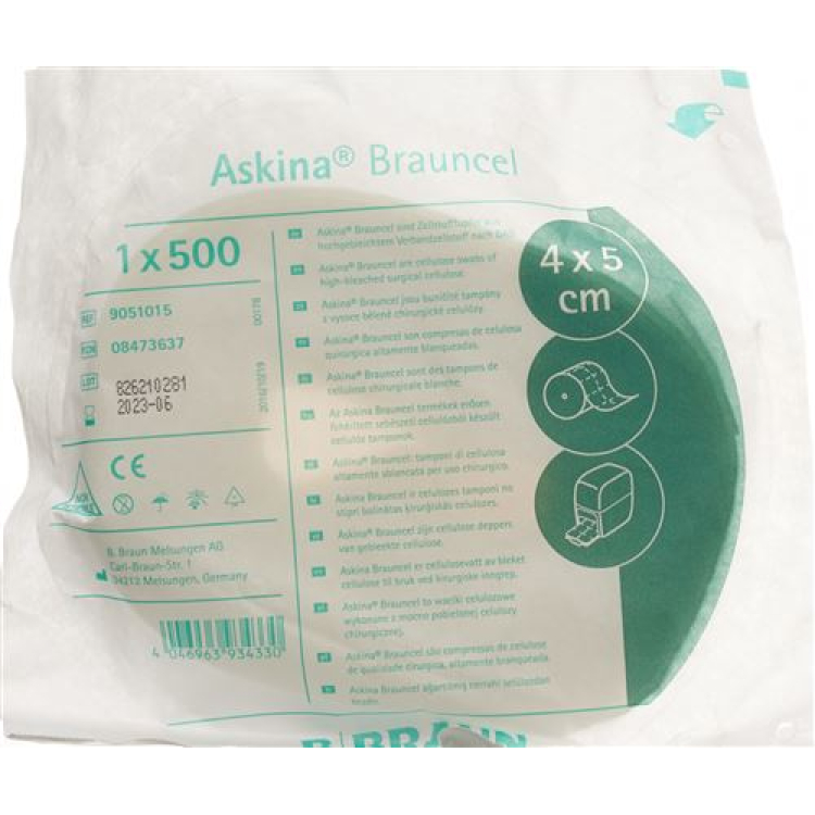 Askina Brauncel 纤维素拭子 500 支