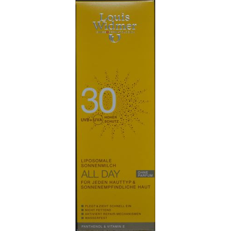 Louis Widmer Soleil All Day 30 Sem Perfume 200 ml