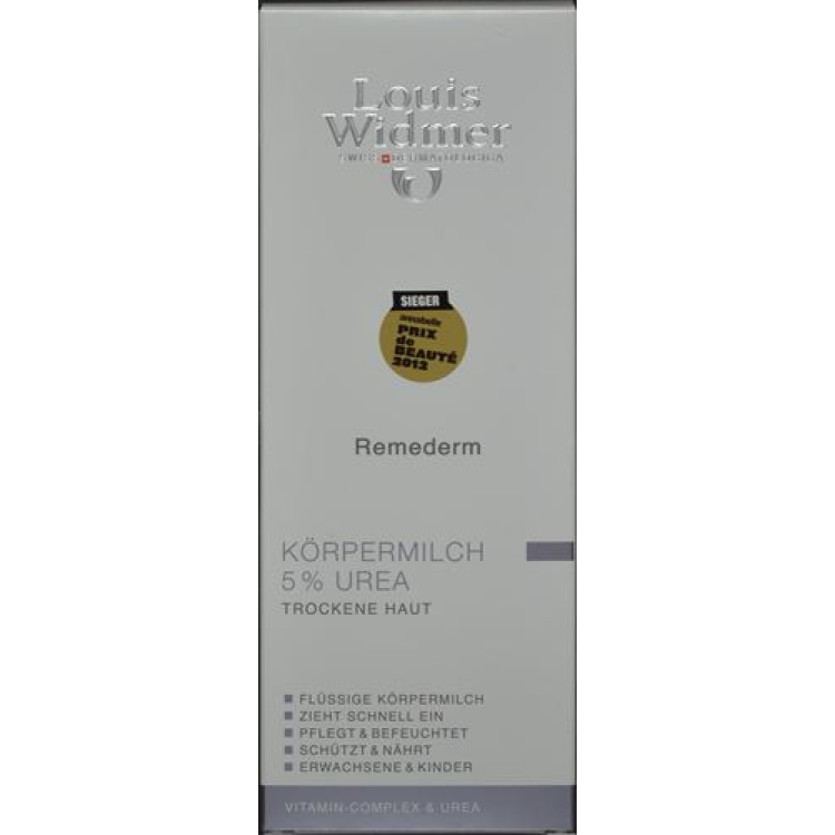 Louis Widmer Remederm Lait pour le Corps 5% Ureum Parfum 200 ml