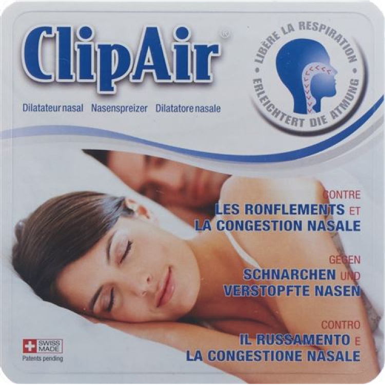 Dilatateur nasal ClipAir pour le sommeil et le sport 3 pcs