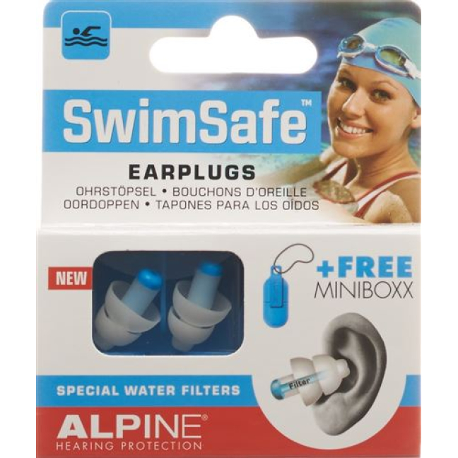 Pár zátkových chráničov sluchu ALPINE SwimSafe 1
