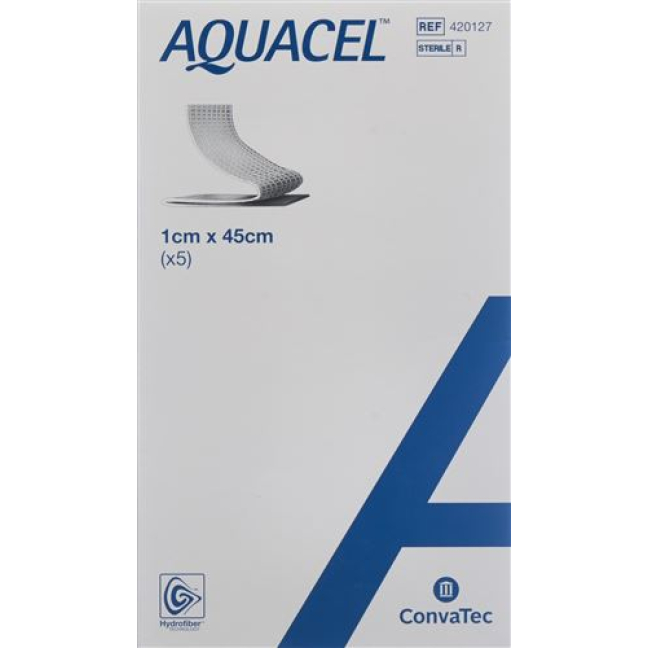 Aquacel Hydrofiber® tamponades 1x45cm strong fibers 5 pcs